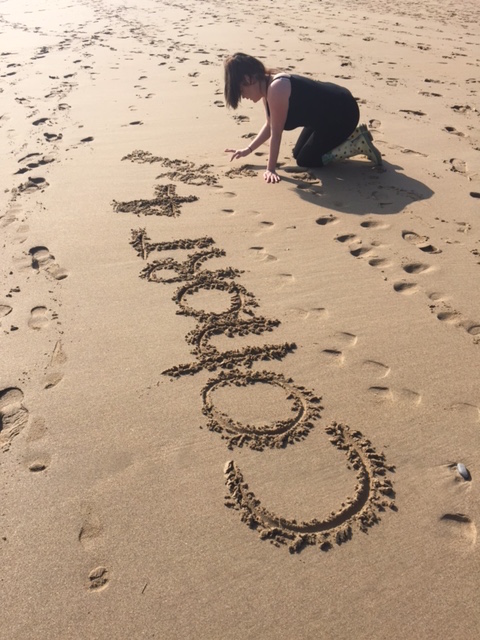 cohort 4 on the beach