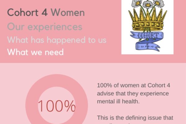 infographic in pink with company logo